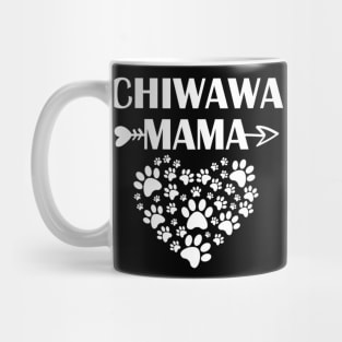 Chiwawa Mama Paws Heart Mug